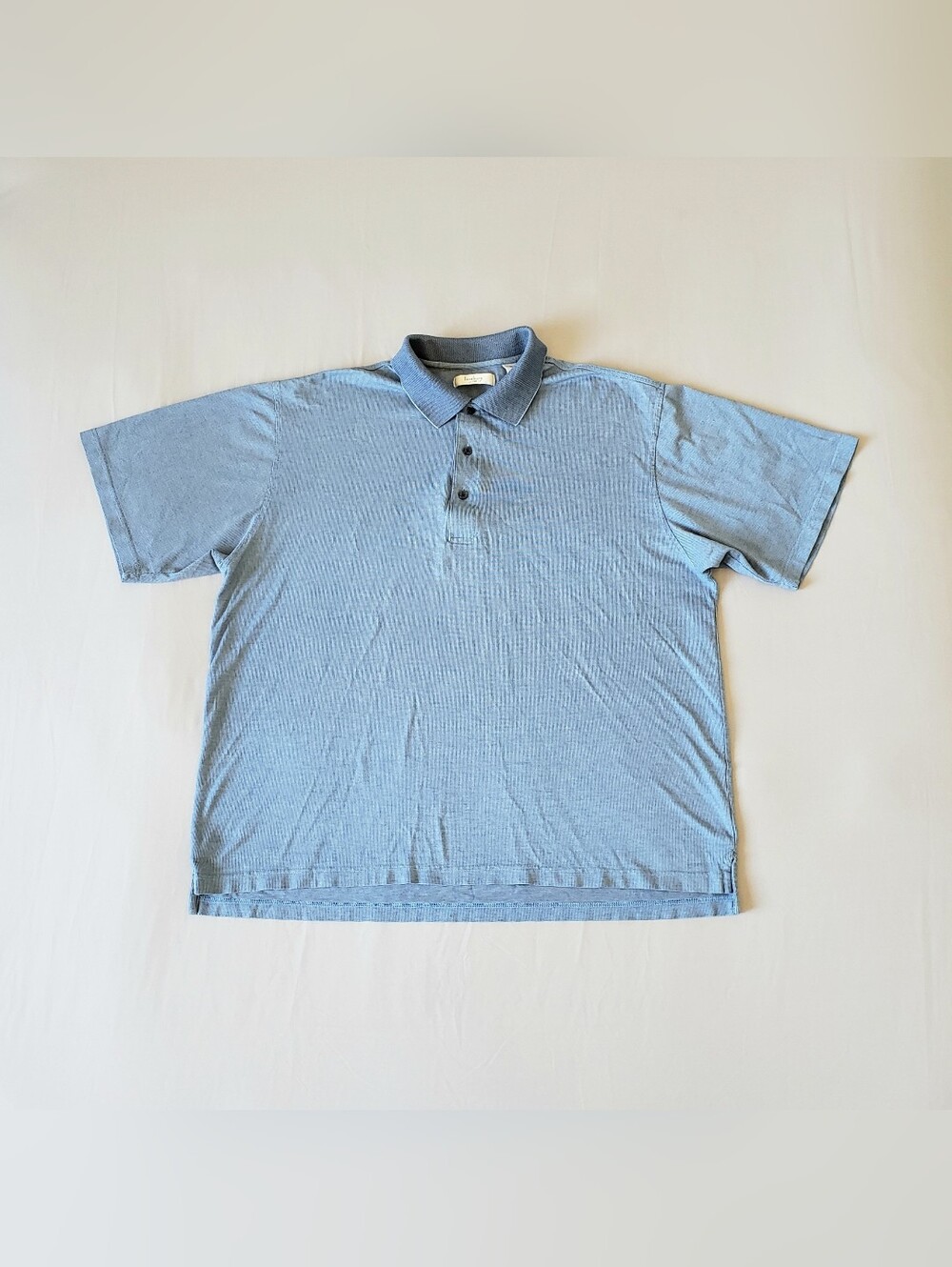 NWOT! TURNBURY Men's Mercerized Cotton Polo Shirt (XL) Blue